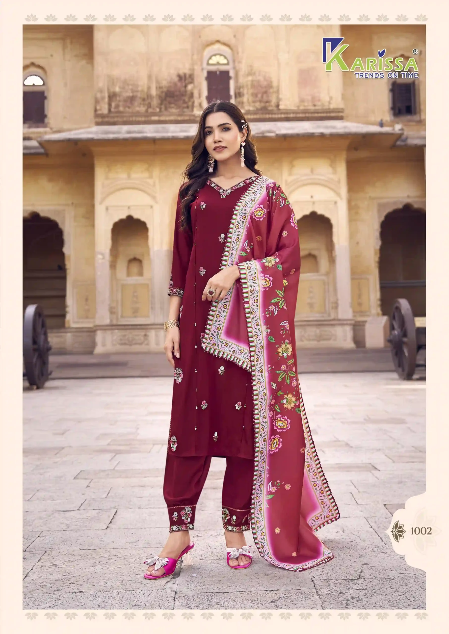 Ganga Shanaya Bemberg Russian Silk Wholesale Fancy Salwar Suit Catalog — Wholesale Salwar Suits, Ganga wholesale from Surat — view 3